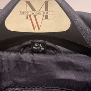 Leather pants and coat combo